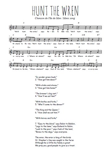 Hunt the wren, traditionnel